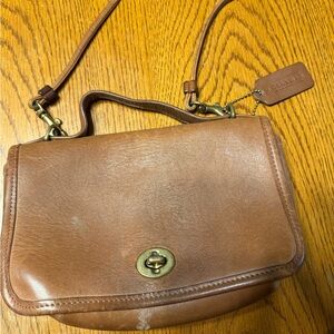 Coach Brown Leather Crossbody Bag